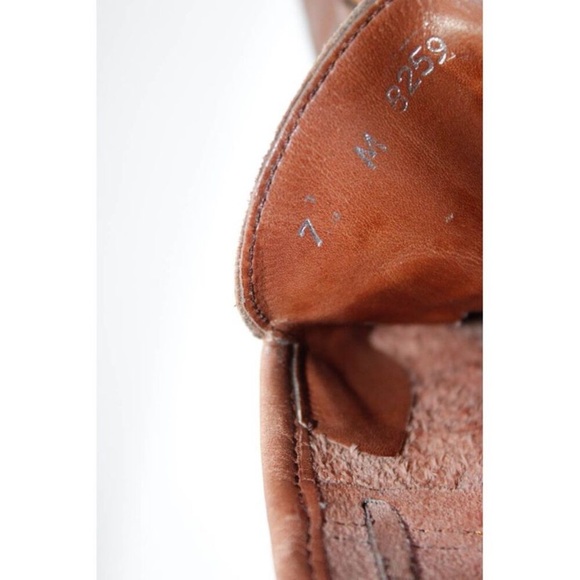 Vintage Bally Leather Tassel Accent Slip On Low Heeled Loafers Brown Size 9 - Picture 6 of 6